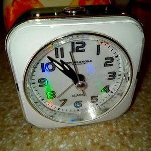 Sterling and Noble Analog square Alarm Clock